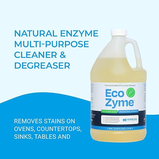 Eco-Zyme, Enzyme Cleaner Concentrate with Professional Strength, Multipurpose Cleaner Concentrate & Kitchen Degreaser Spray for Floor, Carpet, Concrete, Walls & More