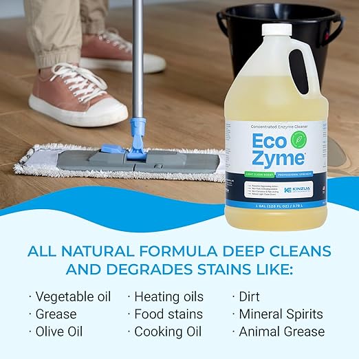 Eco-Zyme, Enzyme Cleaner Concentrate with Professional Strength, Multipurpose Cleaner Concentrate & Kitchen Degreaser Spray for Floor, Carpet, Concrete, Walls & More