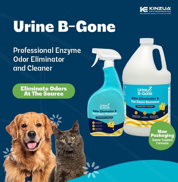 Urine B-Gone, Professional Enzyme Odor Eliminator & Pet Stain Remover, Human, Cat & Dog Urine Cleaner, Effective on Laundry, Carpets & More