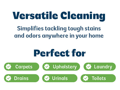 Urine B-Gone, Professional Enzyme Odor Eliminator & Pet Stain Remover, Human, Cat & Dog Urine Cleaner, Effective on Laundry, Carpets & More