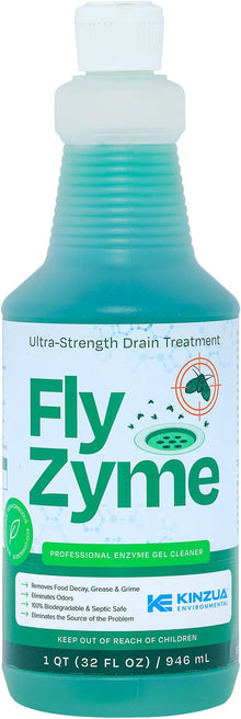 Fly-Zyme, Highly Concentrated Enzyme Drain Cleaner for Pipes, Drain Gel for Fruit Flies, Organic Waste Degrader & Odor Neutralizer