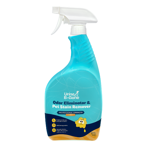 Urine B-Gone, Professional Enzyme Odor Eliminator & Pet Stain Remover, Human, Cat & Dog Urine Cleaner, Effective on Laundry, Carpets & More