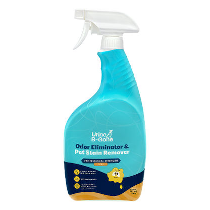 Urine B-Gone, Professional Enzyme Odor Eliminator & Pet Stain Remover, Human, Cat & Dog Urine Cleaner, Effective on Laundry, Carpets & More