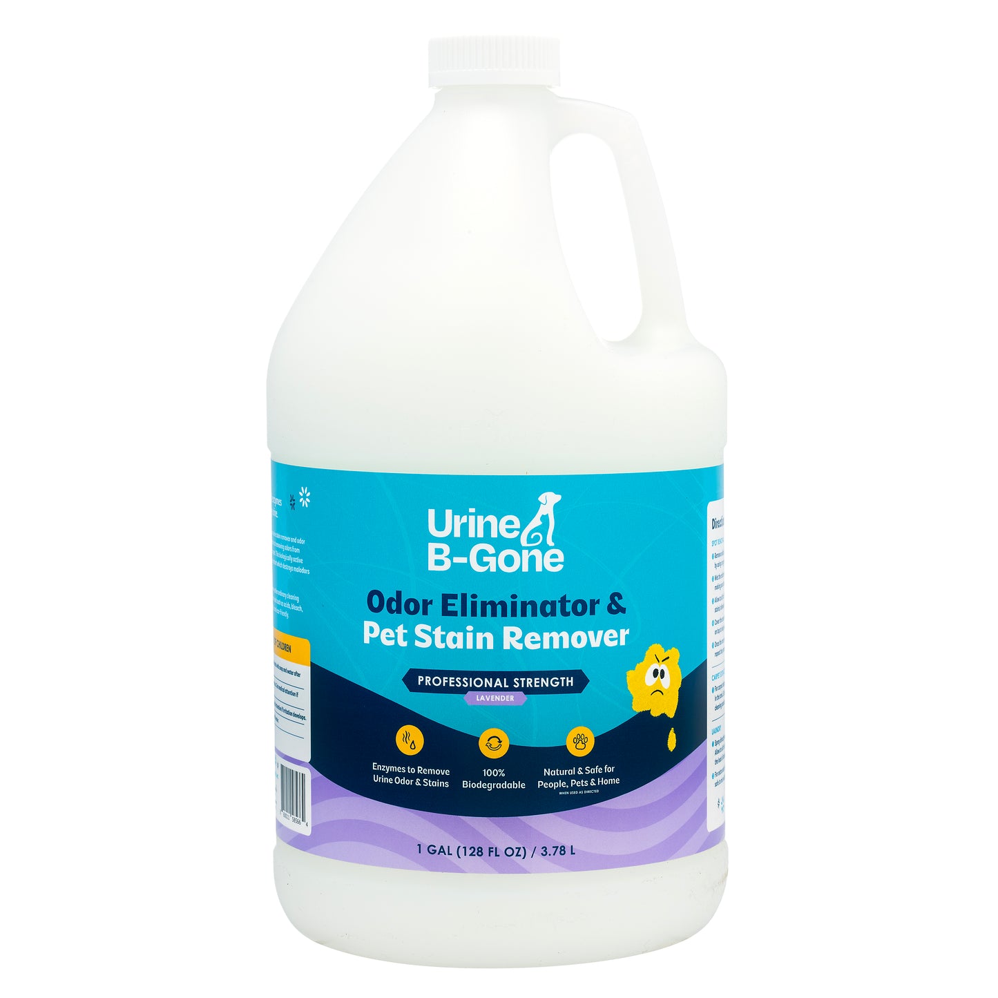Urine B-Gone, Professional Enzyme Odor Eliminator & Pet Stain Remover, Human, Cat & Dog Urine Cleaner, Effective on Laundry, Carpets & More
