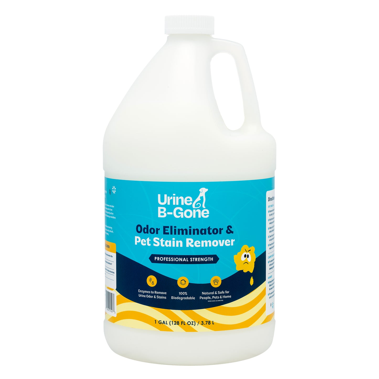 Urine B-Gone, Professional Enzyme Odor Eliminator & Pet Stain Remover, Human, Cat & Dog Urine Cleaner, Effective on Laundry, Carpets & More